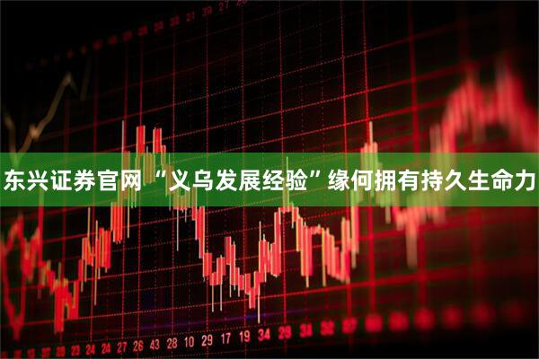 东兴证券官网 “义乌发展经验”缘何拥有持久生命力